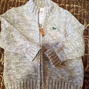 Zip up sweater. 18 mo